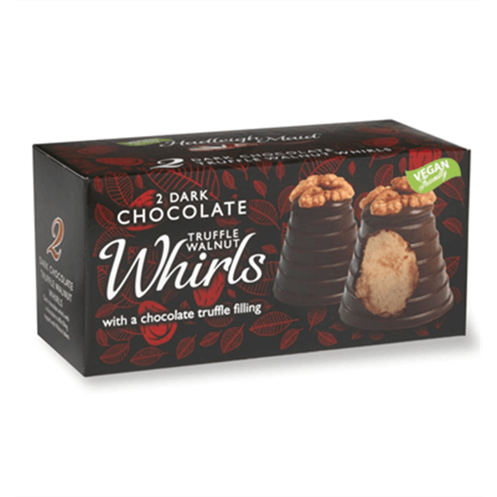 Hadleigh Maid X2 Vegan Dark Chocolate Truffle Walnut Whirls 90g